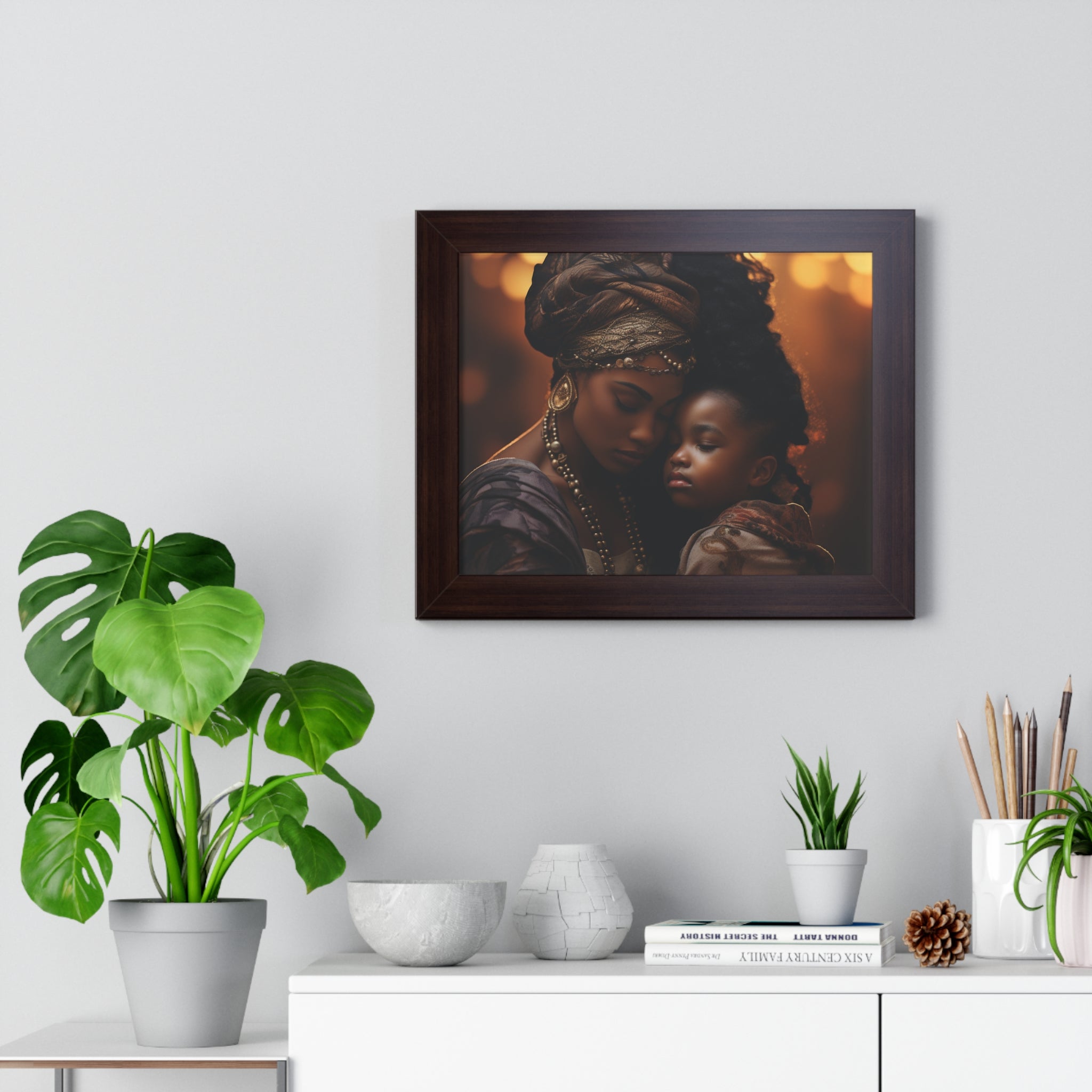 Black history Mother's Love Framed Poster