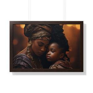 Black history Mother's Love Framed Poster