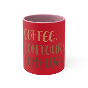 Triple C Charm: Coffee, Contour, Confidence Mug