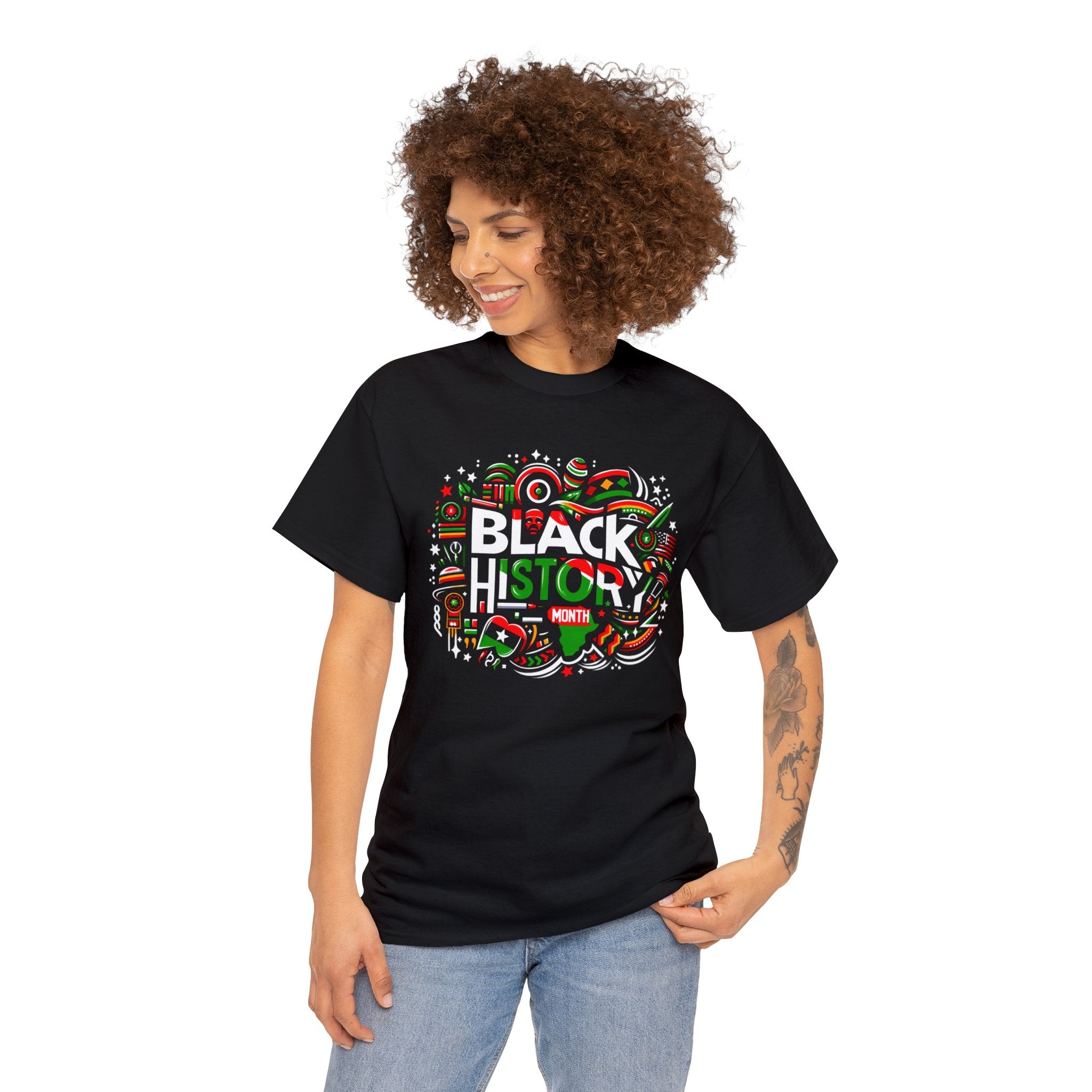 Black History Month tee shirt