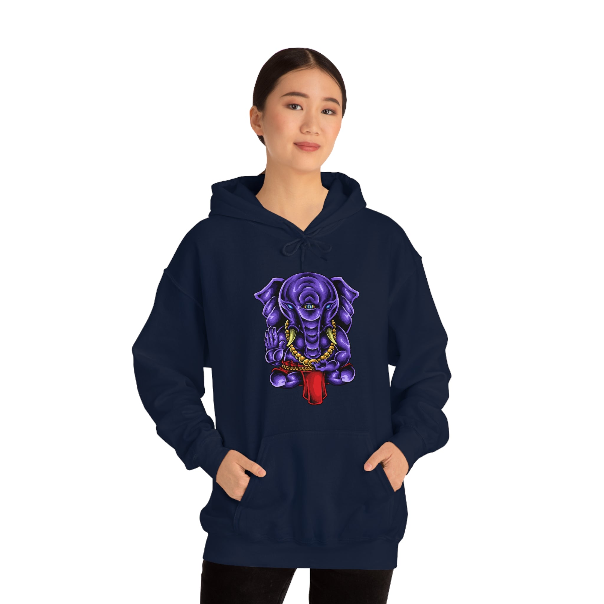 Ganesha purple elephant™ Hooded Sweatshirt