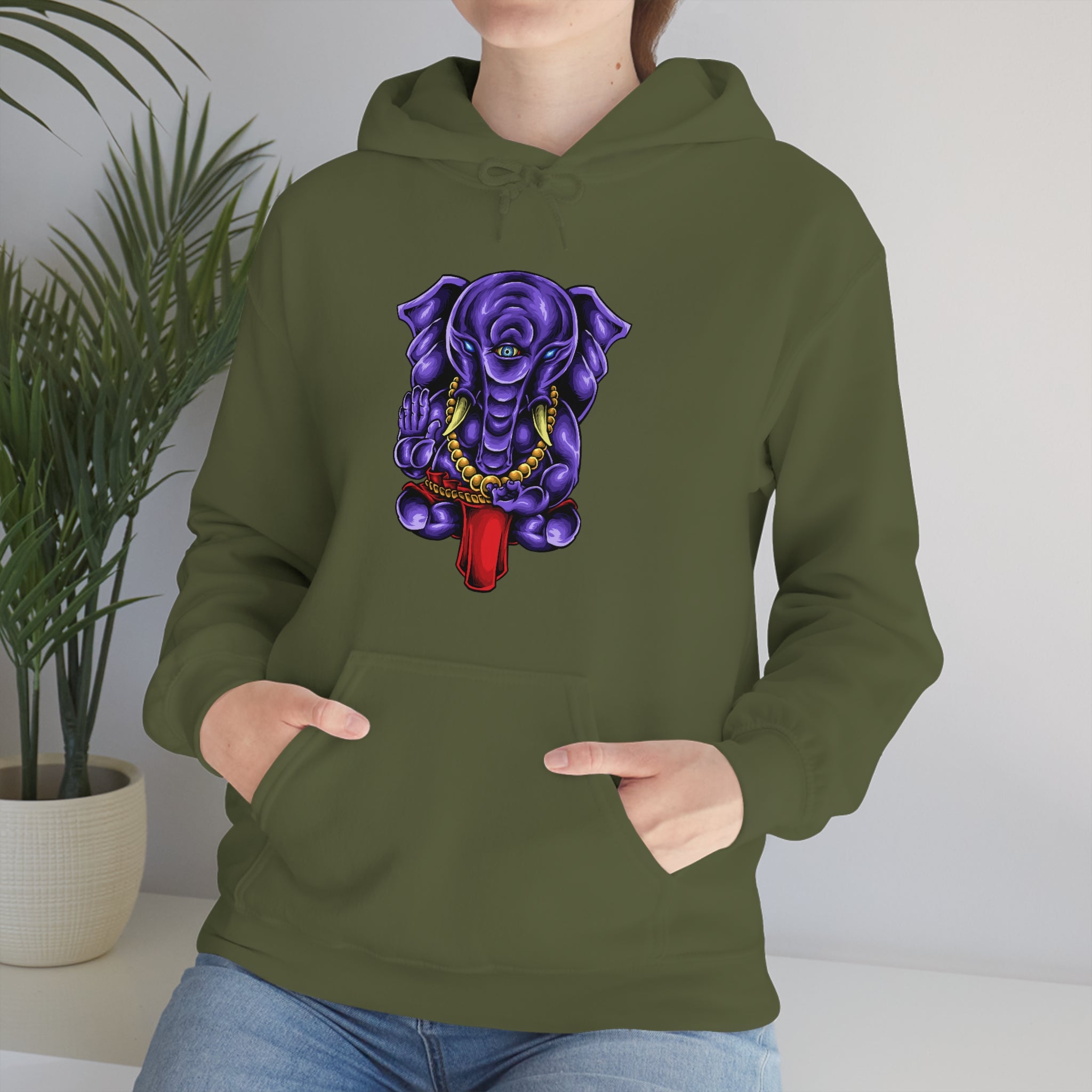 Ganesha purple elephant™ Hooded Sweatshirt